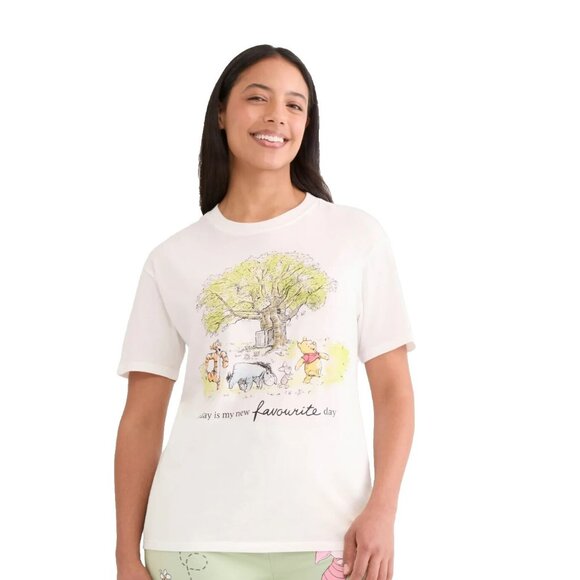 Disney Tops - Disney Winnie The Pooh & Friends Womens Graphic T Shirt Eeyore Tigger Piglet XL